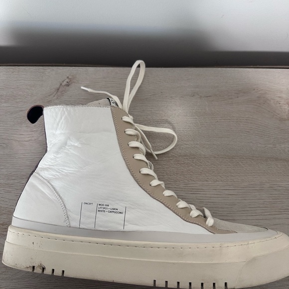 Oncept Lisbon High Top Leather Sneaker - Size 9.5 - Picture 12 of 14